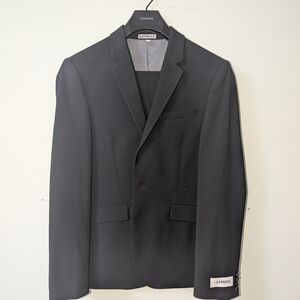 Express Black Sport Coat with Structured Shoulders